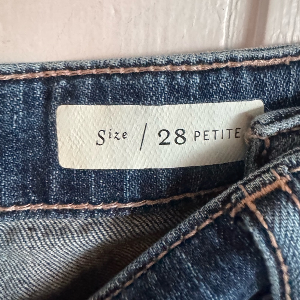 Anthropologie Pilcro Ultra High-Rise Plaid-Trim Boyfriend Jeans - Picture 9 of 10